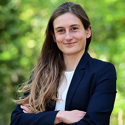 Porträt von Katharina Bleher, Ansprechpartnerin bei eCu-PARCA.